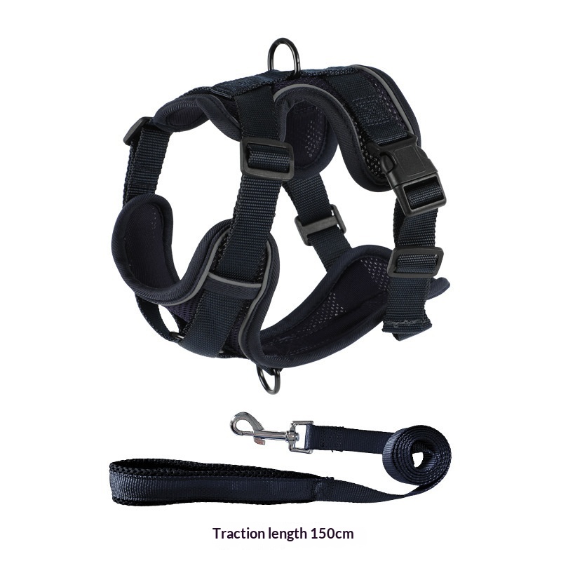 Vest-style Dog Leash And Harness Set detail photo 11