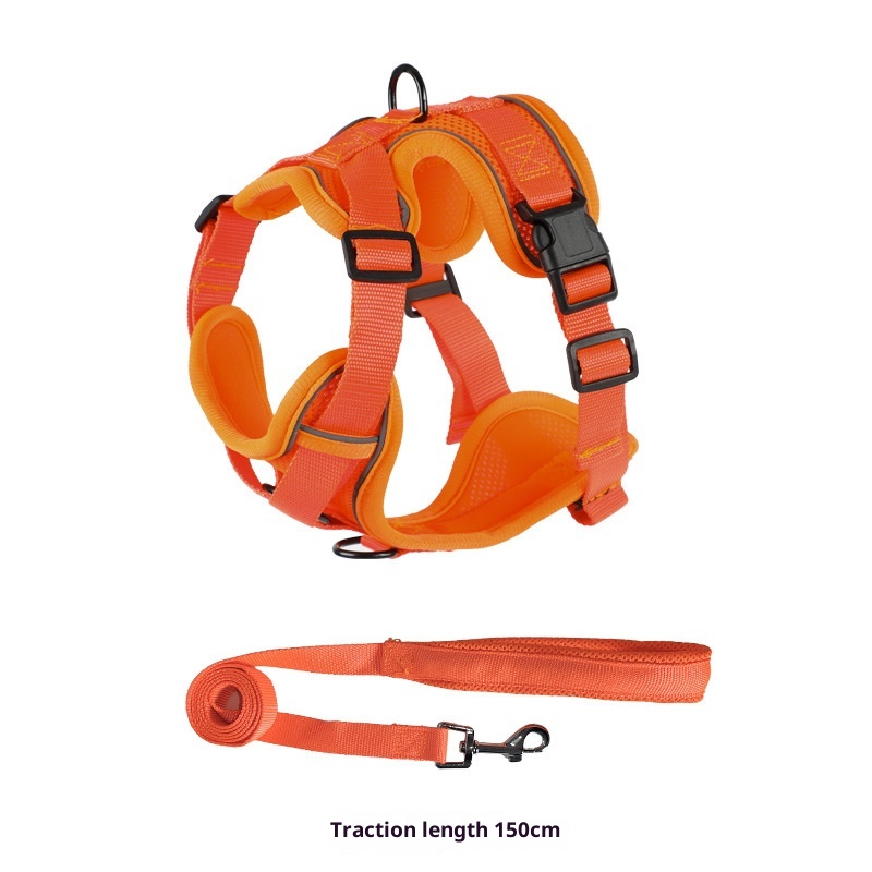 Vest-style Dog Leash And Harness Set detail photo 4