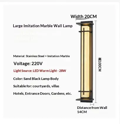 Strip Wall Lamp Wall Lamp New Garden Lamp