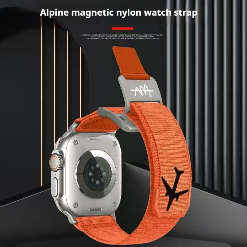 Fashionable Magnetic Nylon Watch Strap