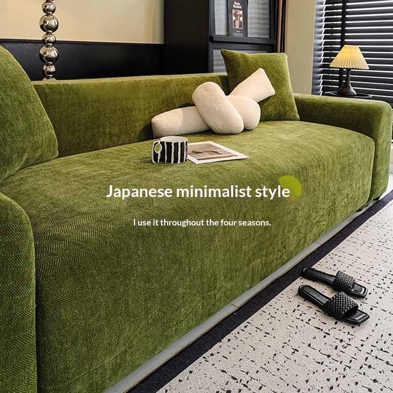 Chenille All-in-one Fully Enclosed Seat Cushion Cover