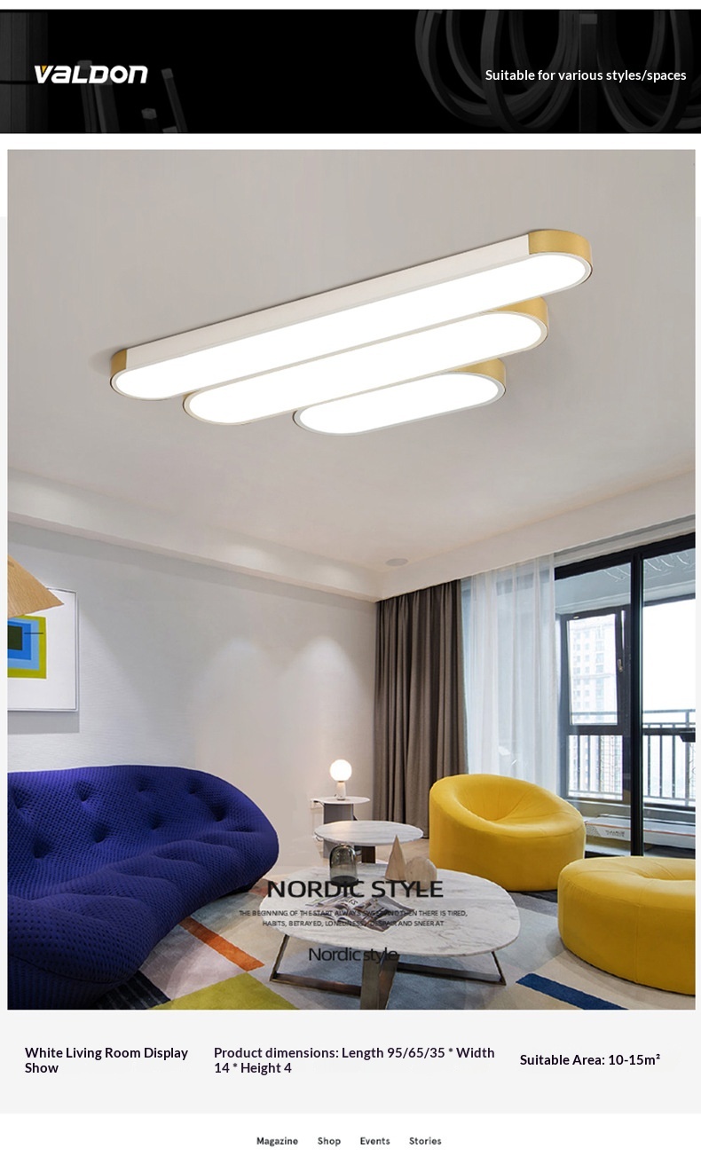 Living Room Light Minimalist Modern Design Atmospheric LED Rectangular Ceiling Light B447c573 646b 429c 8fb5 F5bcb1d2f790 Trans