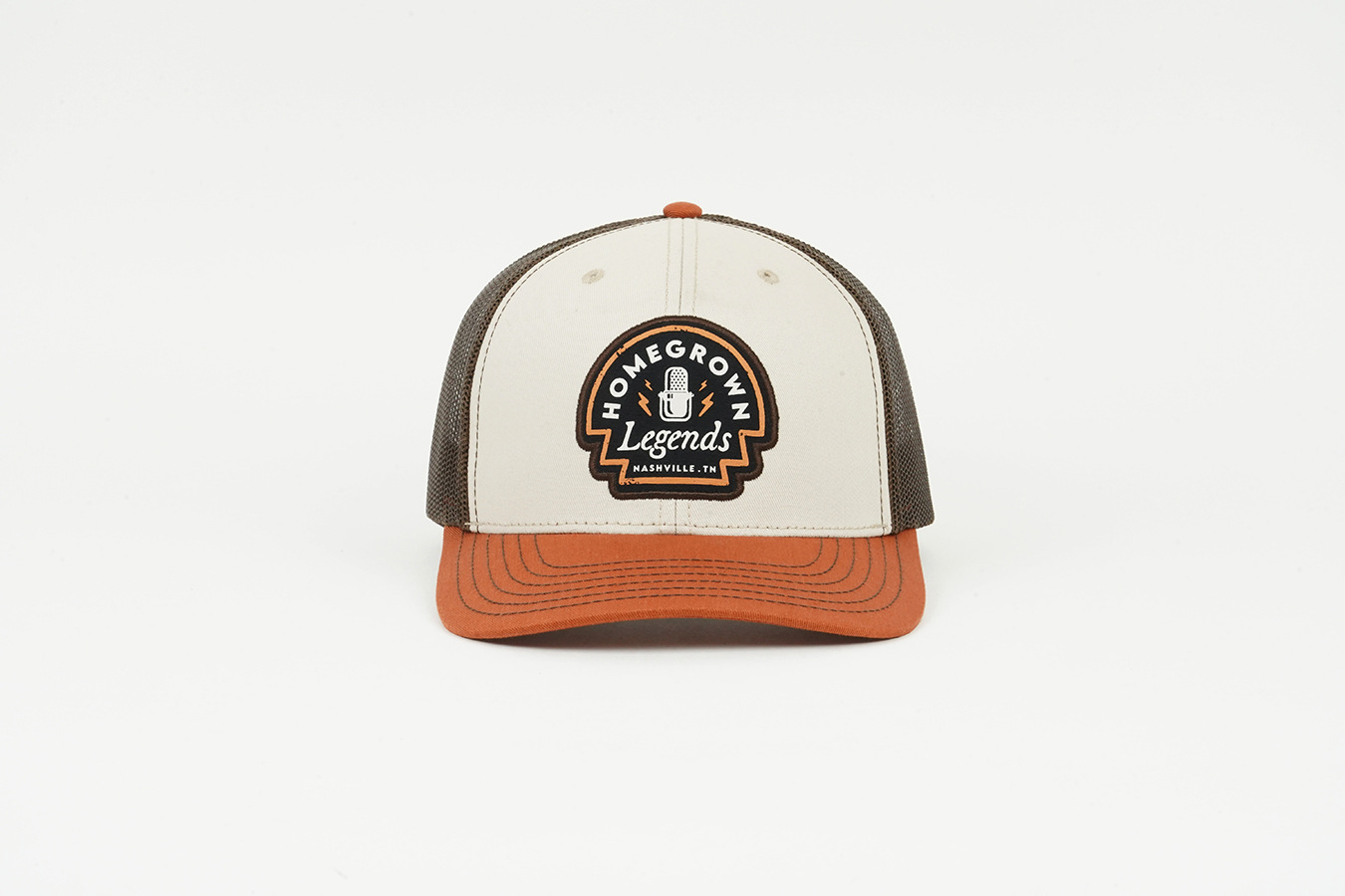 Trucker Cap With Custom Vintage Color-block Mesh Hat