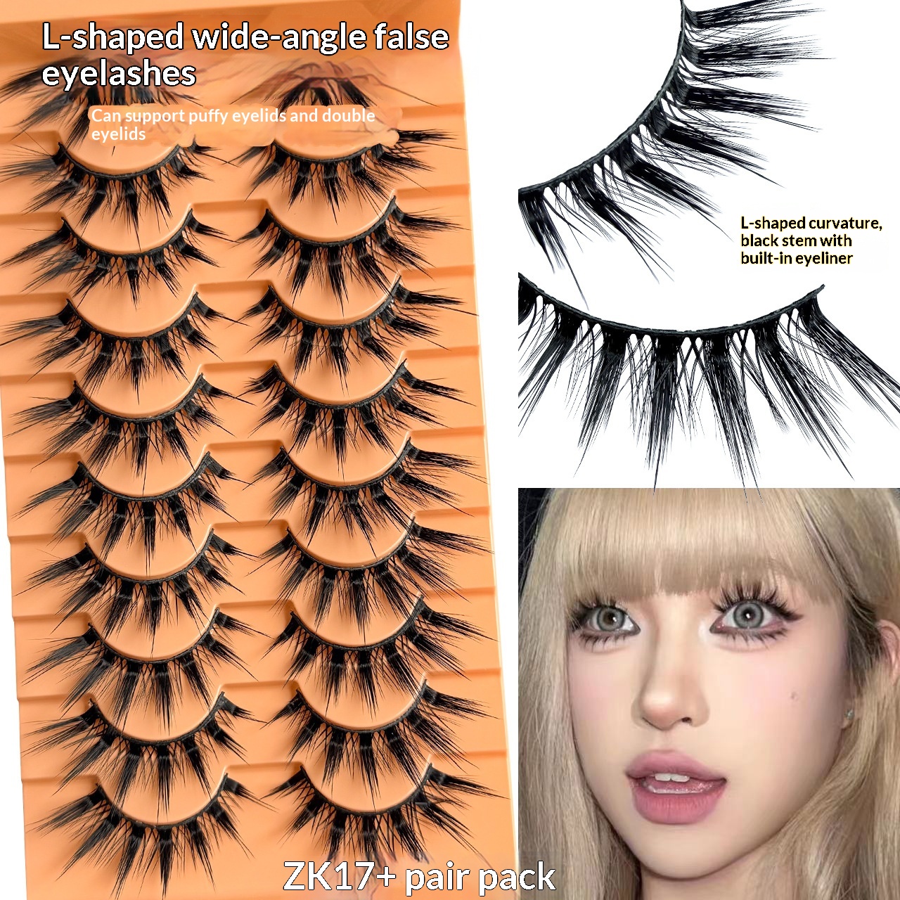 False Eyelashes Single-strip Style
