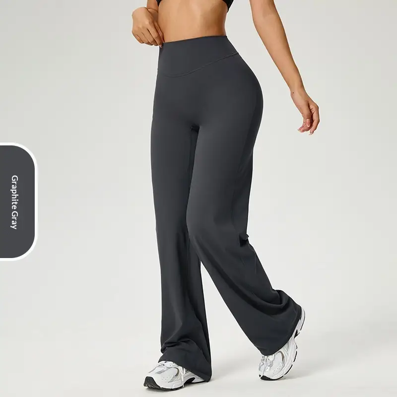 Women's Casual High-waisted Straight-leg Pants