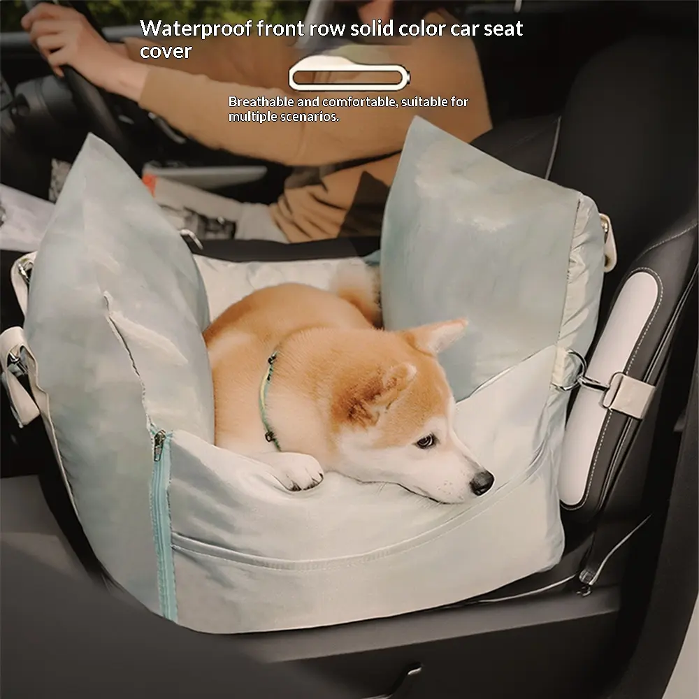 Light Green Portable Dog Bed Pet Car