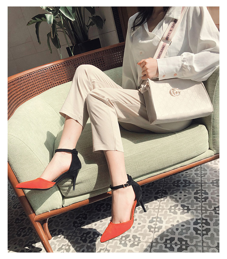 Sheepskin High-Heeled Shoes