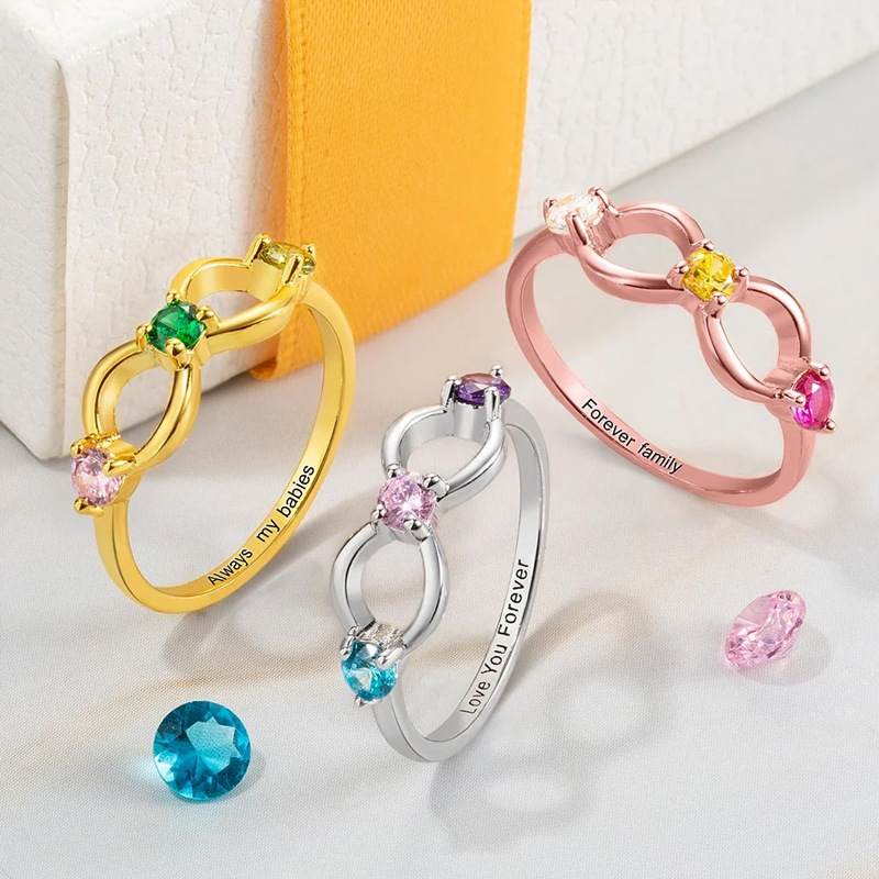 Infinite Symbol Birthstone Ring