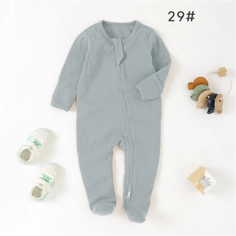 Baby Bodysuit Ribbed Fabric Romper