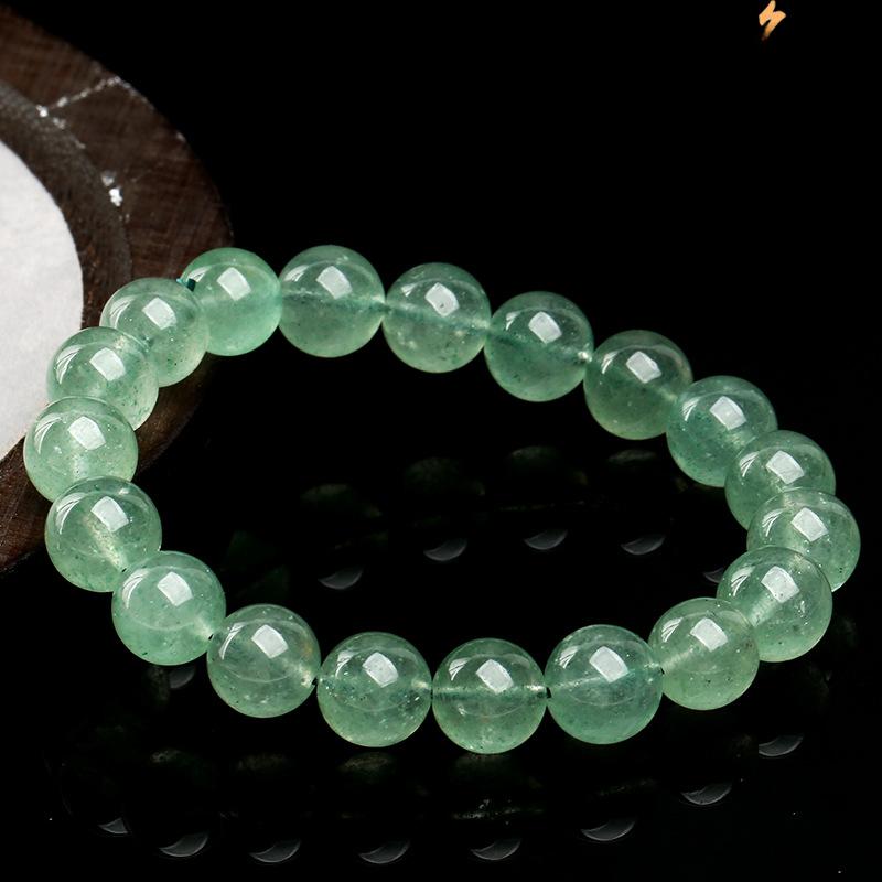 Green Strawberry Quartz Beaded Bracelet, picture 4 of 4