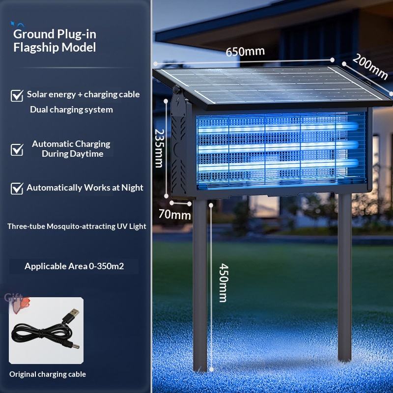 Lámpara mata moscas Villa Patio Jardín Huerto Gadget Esencial