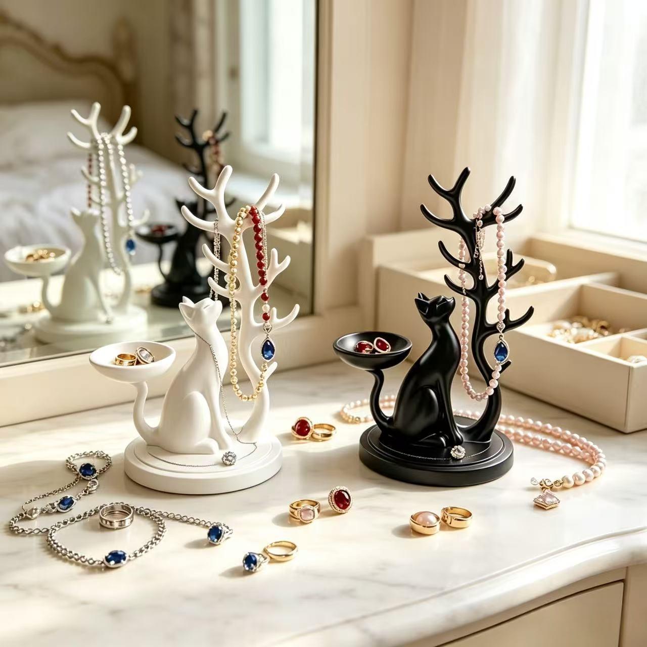 Animal-shaped Jewelry Tray Vanity Decor Stand