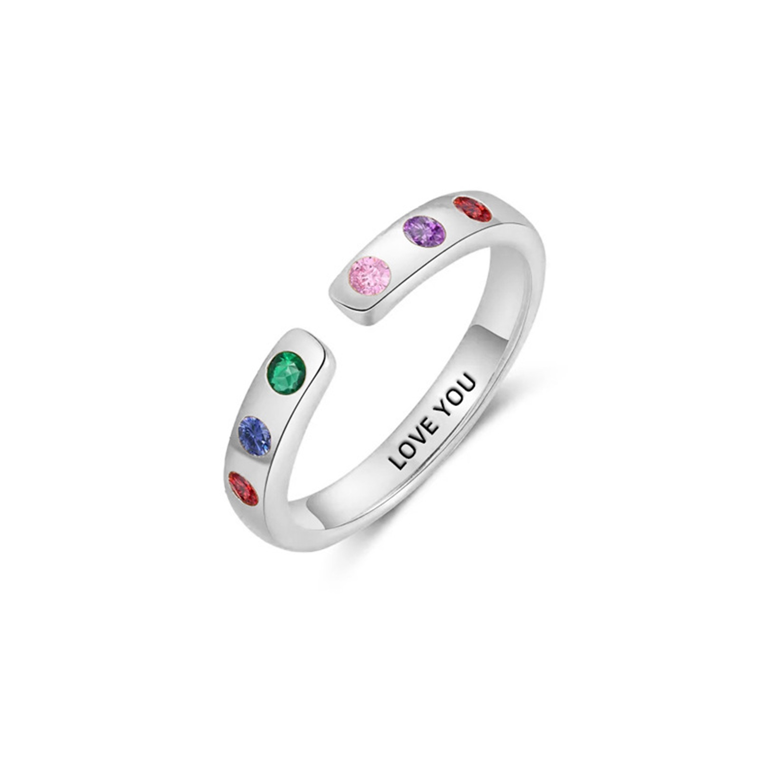 Birthstone Open Ring, picture 2 of 4