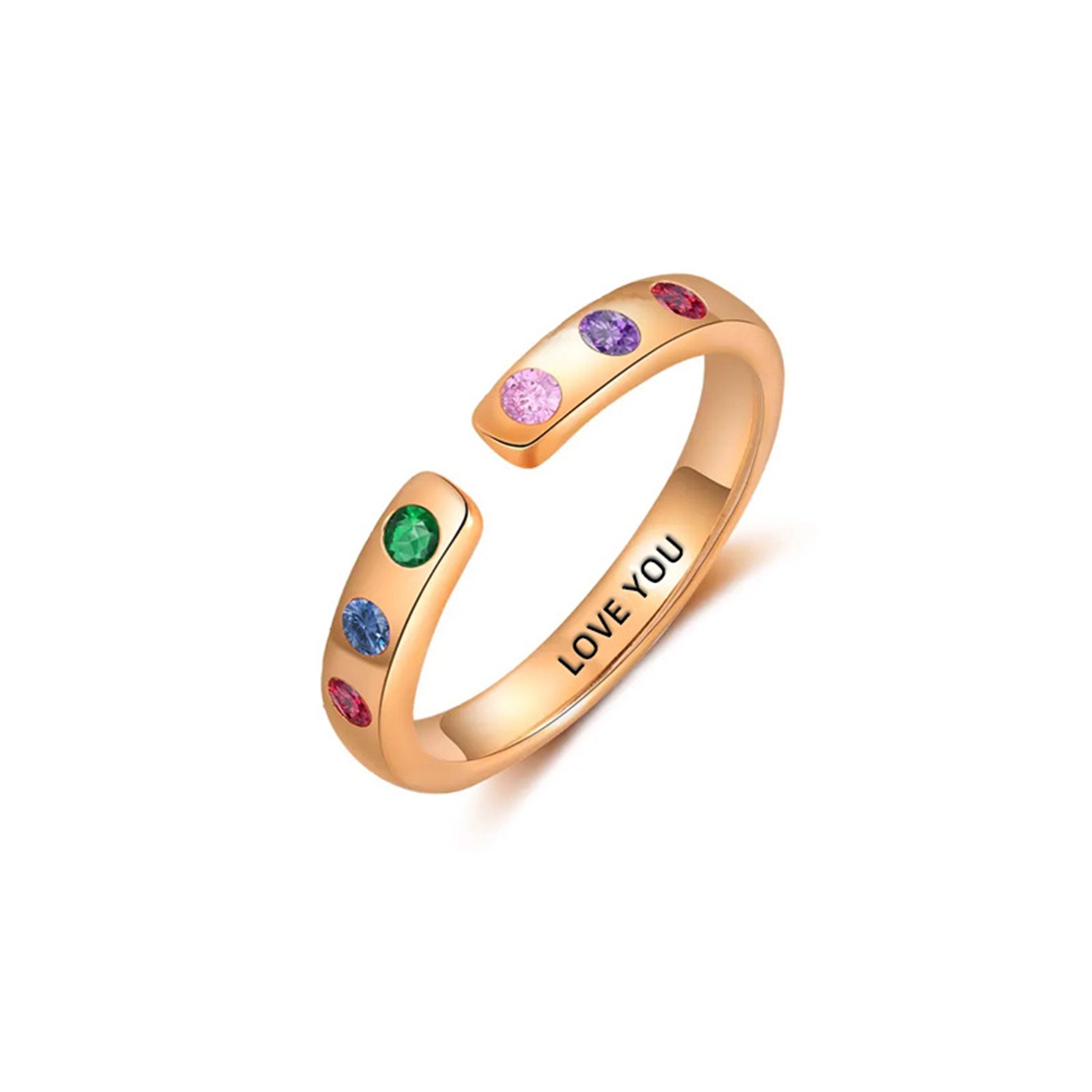 Birthstone Open Ring, picture 3 of 4