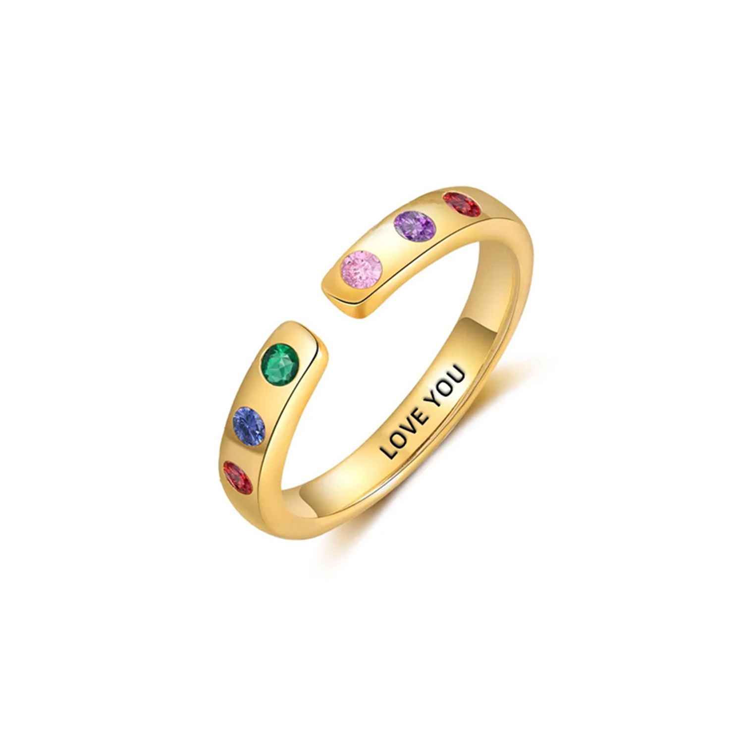 Birthstone Open Ring, picture 4 of 4