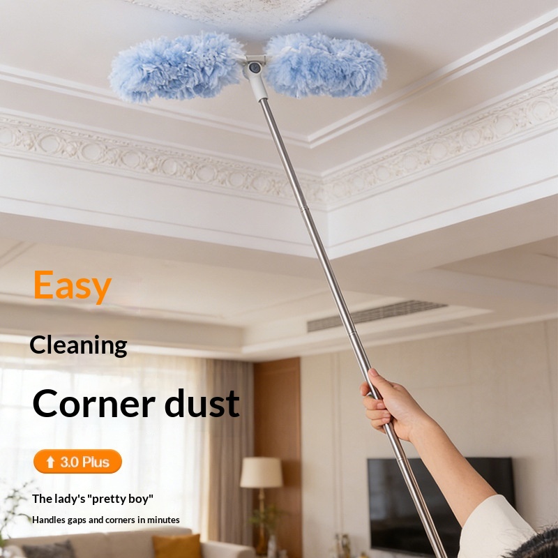 Ceiling-cleaning Anti-static Extendable Household Feather Duster