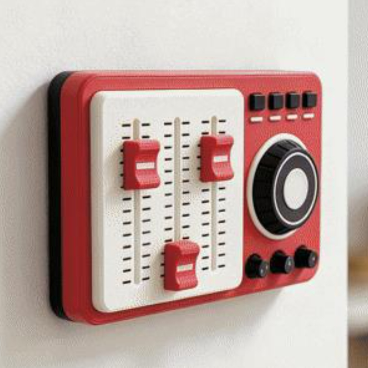DJ Mixing Console Turntable Panel Decoration