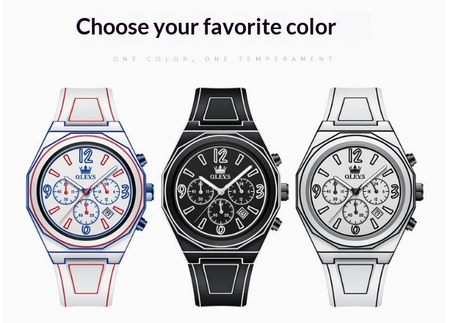 Cartoon Style Silicone Strap Waterproof Quartz Watch Casual Sports Daily Wear 2