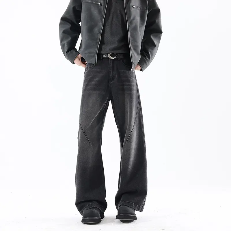 Retro Straight-leg Loose Wide-leg Trousers