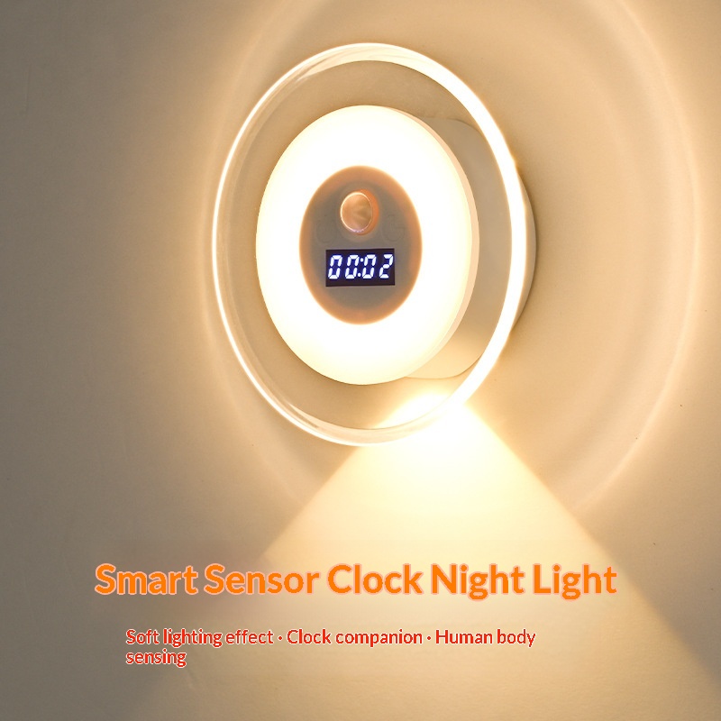 Remote Control Clock With Human Body Sensor Light