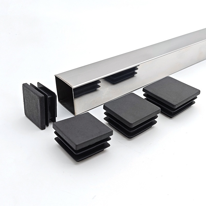 Furniture Table Chair And Shelving Leg Caps Stainless Steel Square Tube End Caps