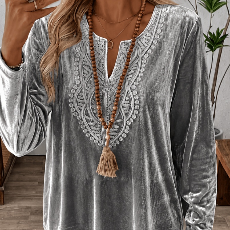 Lady's Solid Colored Blouse