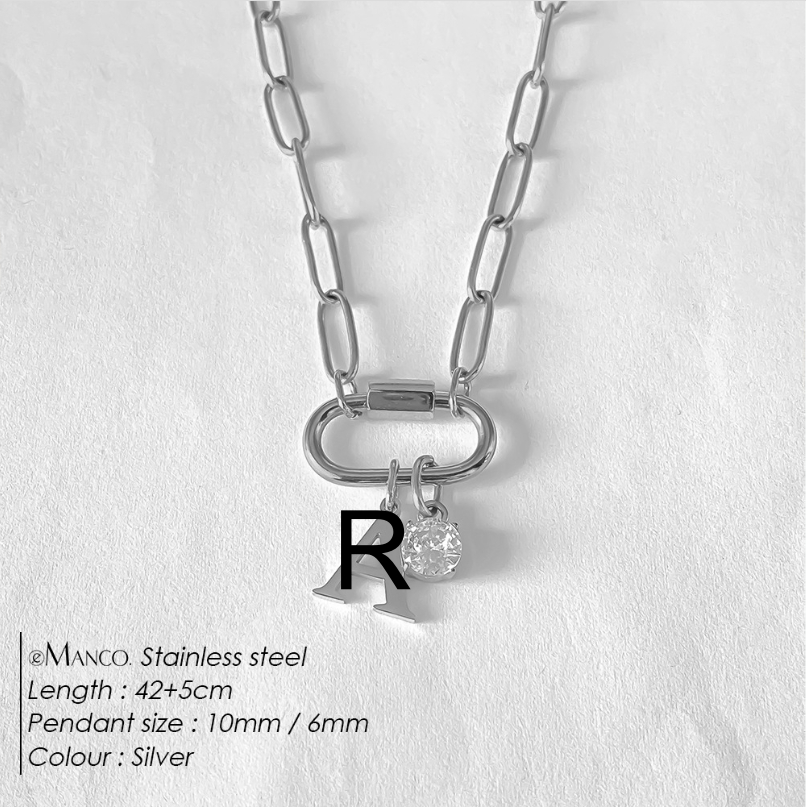 Titanium Steel Non-fading Letter Necklace