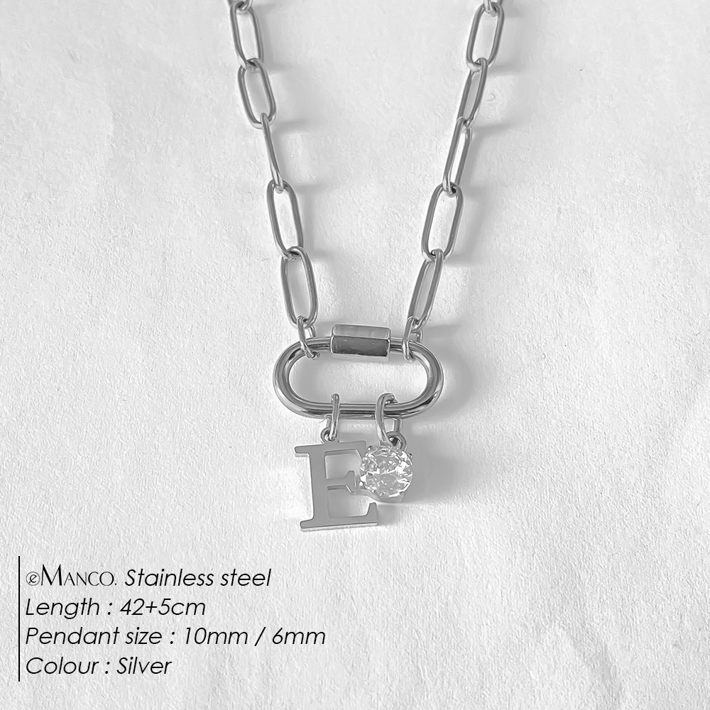 Titanium Steel Non-fading Letter Necklace
