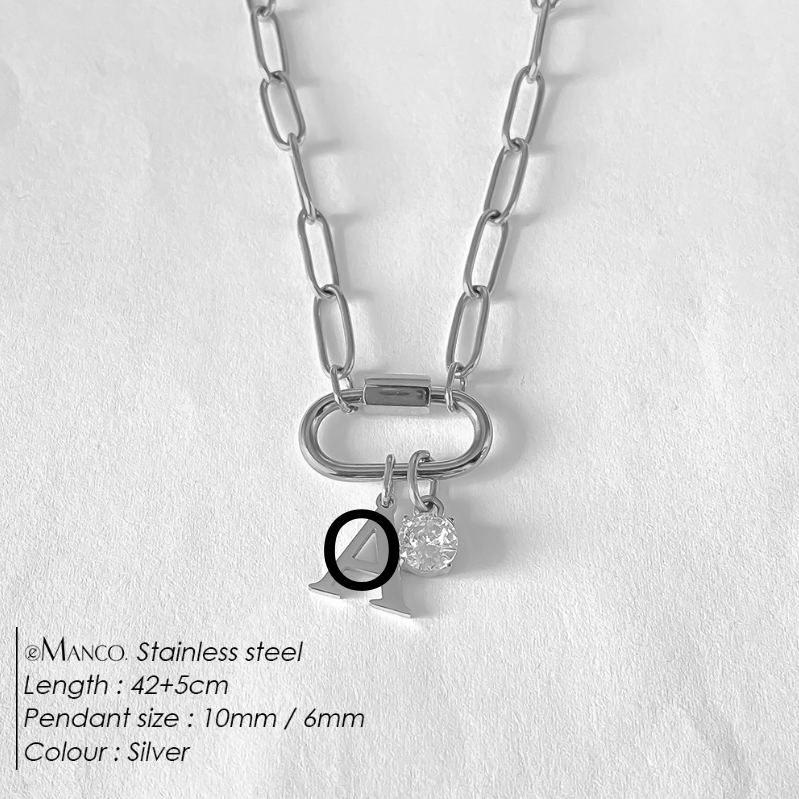 Titanium Steel Non-fading Letter Necklace