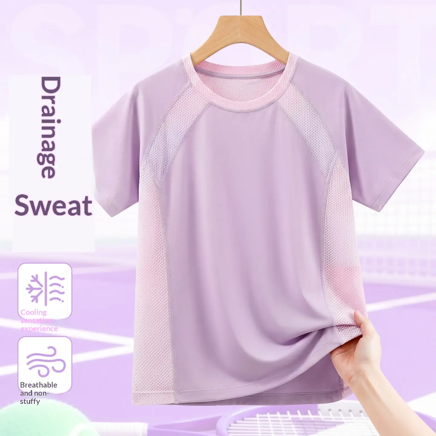 Breathable Half-sleeve Sportswear For Older Children