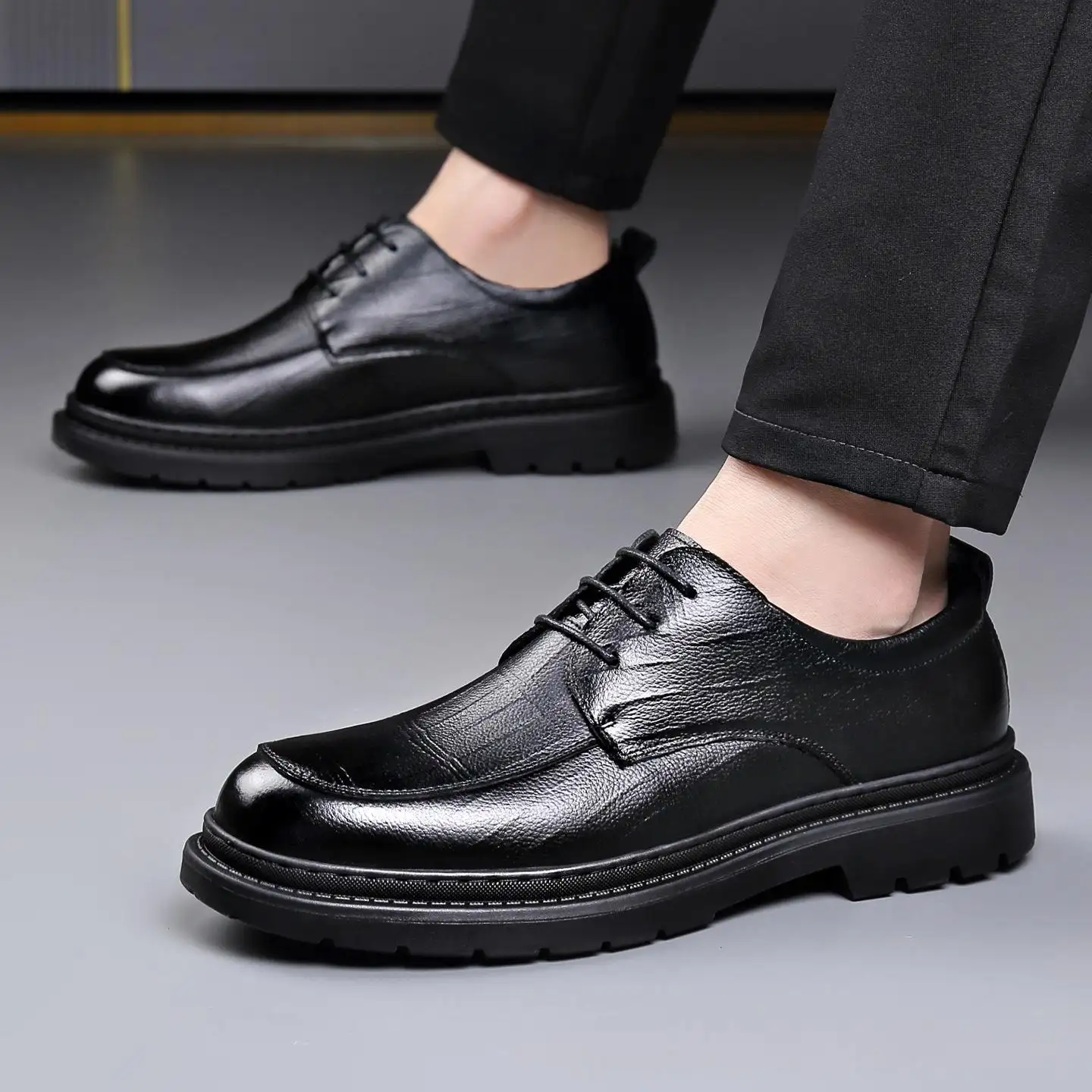 New Mens Business Formal And Casual Leather