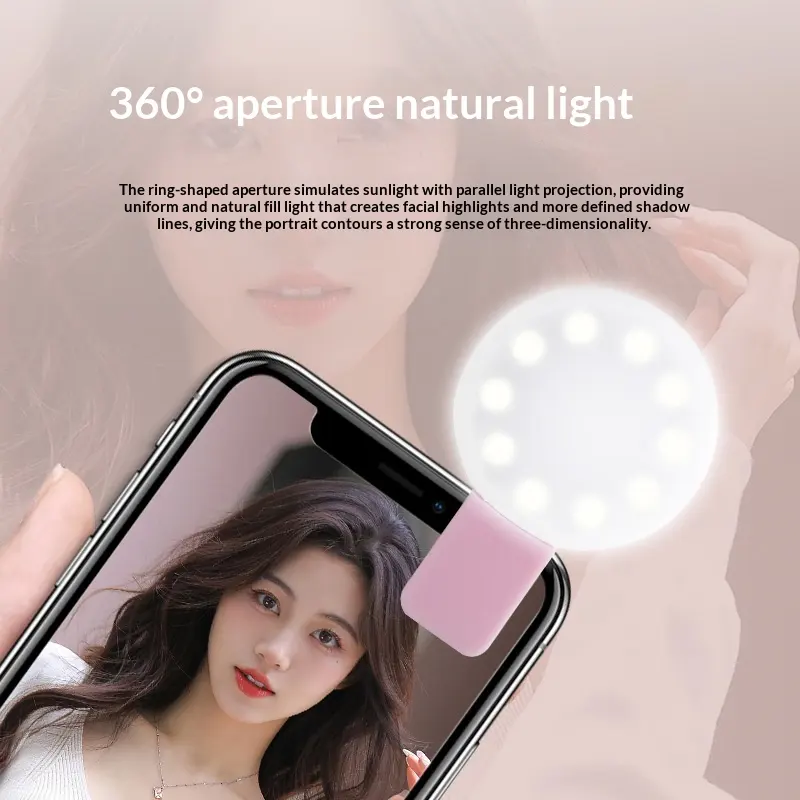 Rechargeable Mobile Phone SF02 Clip Light Beauty