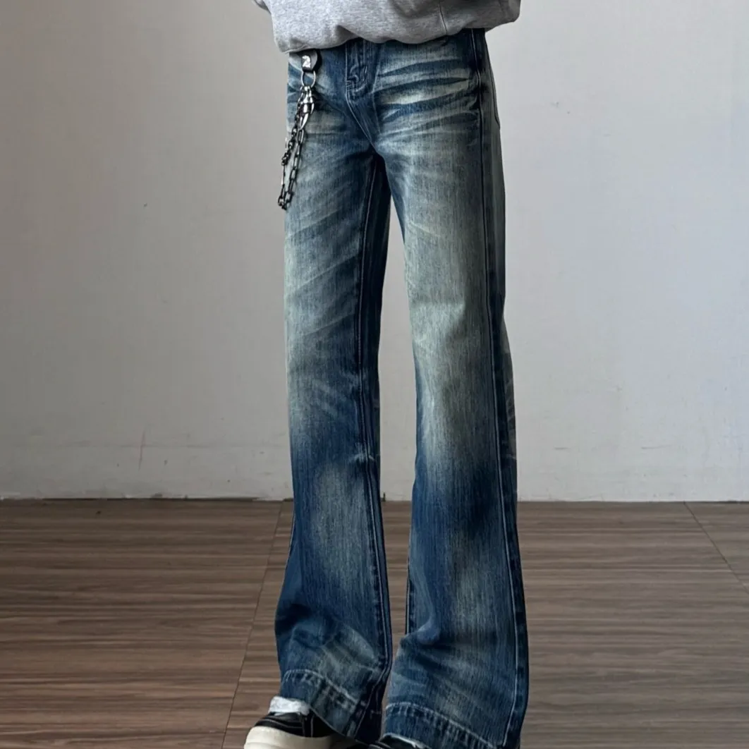 Retro Straight-leg Loose Wide-leg Pants