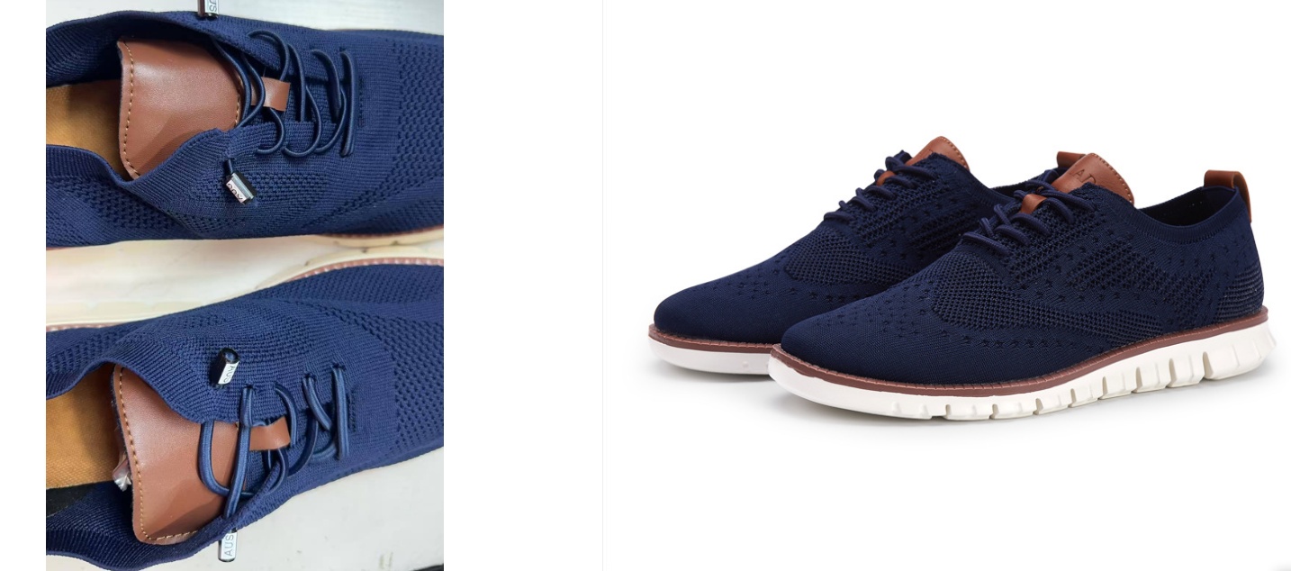 Knitted lace-up casual shoes Brock men's shoes