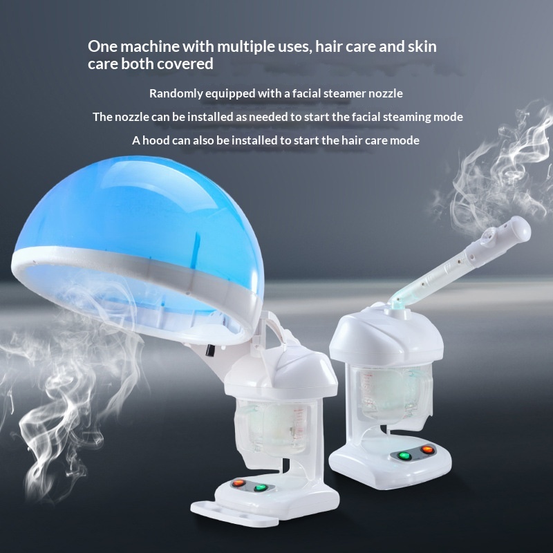 Dual-Use Steaming Cap For Hair Treatment And Facial Steaming