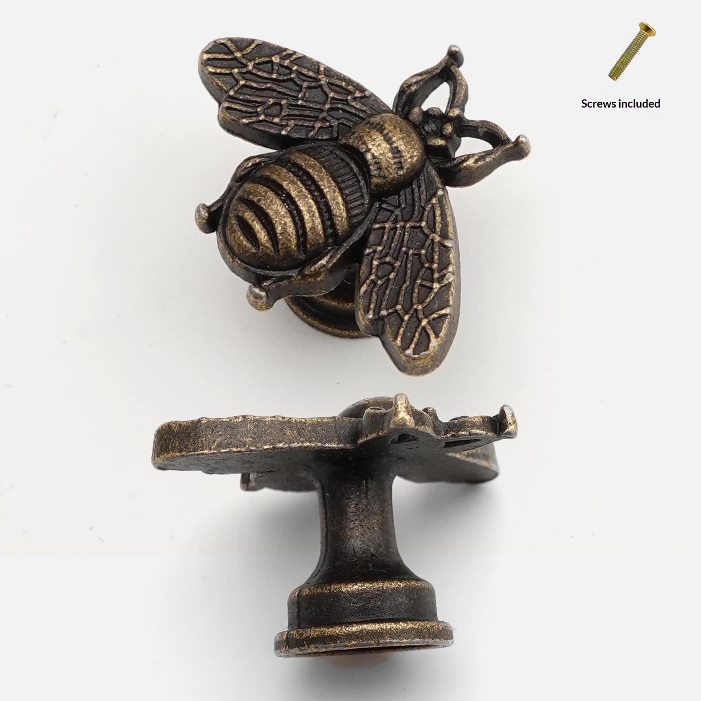 Antique-style Butterfly Pull Zinc Alloy Handle