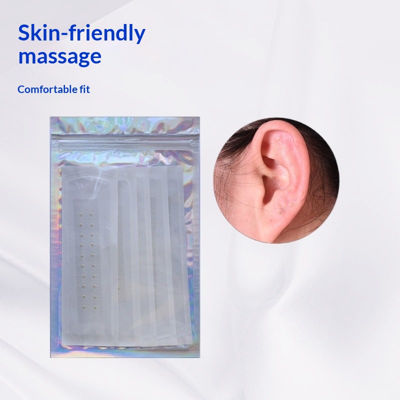 Acupoint Pressure Stimulation Gold And Silver Bead Transparent Ear Patches