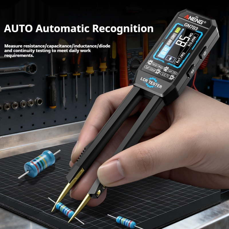 Smart LCR Pliers Digital Bridge Resistor Component SMD Tester