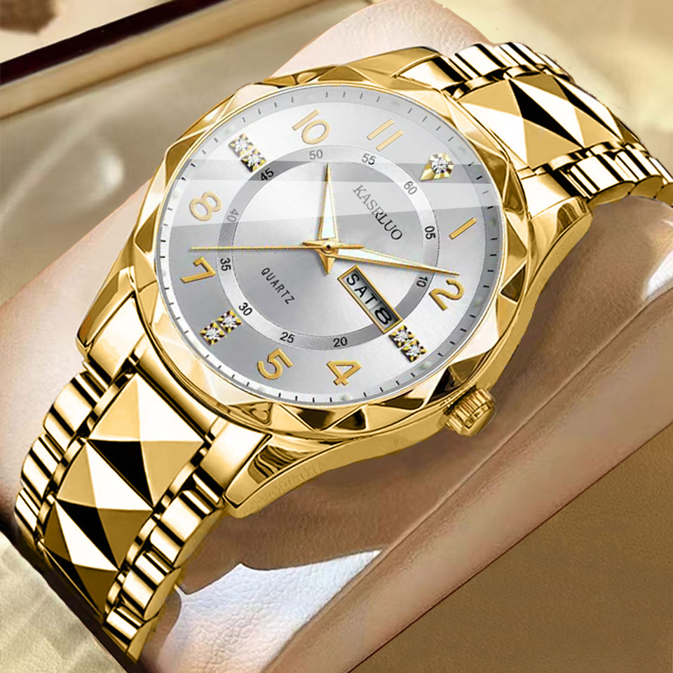 Men's Dual Calendar Fashion Waterproof Luminous Quartz Watch 5