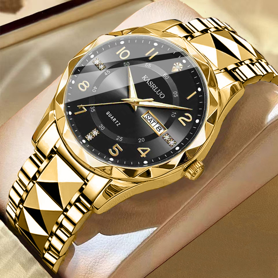 Men's Dual Calendar Fashion Waterproof Luminous Quartz Watch 2