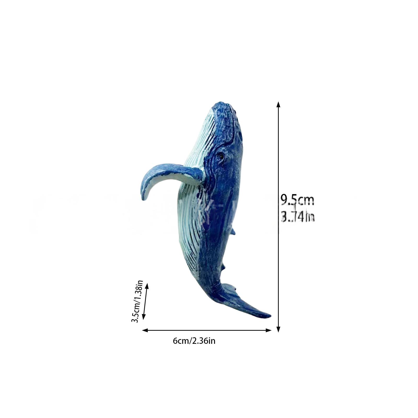 Blue Resin Whale Planter Hanging Ornament