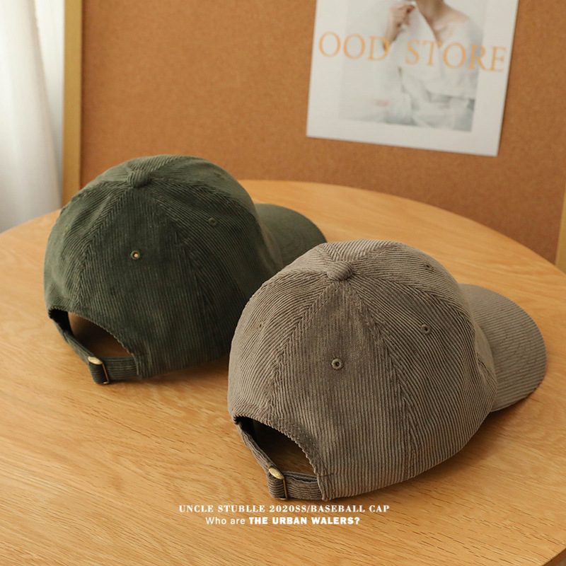 Warm Corduroy Baseball Cap For Men And Women