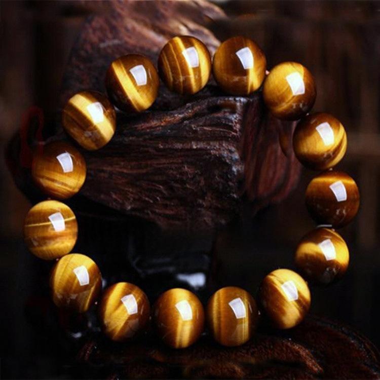 Yellow Tigers Eye Red Tigers Eye Tricolor Stone Tigers Eye Bracelet
