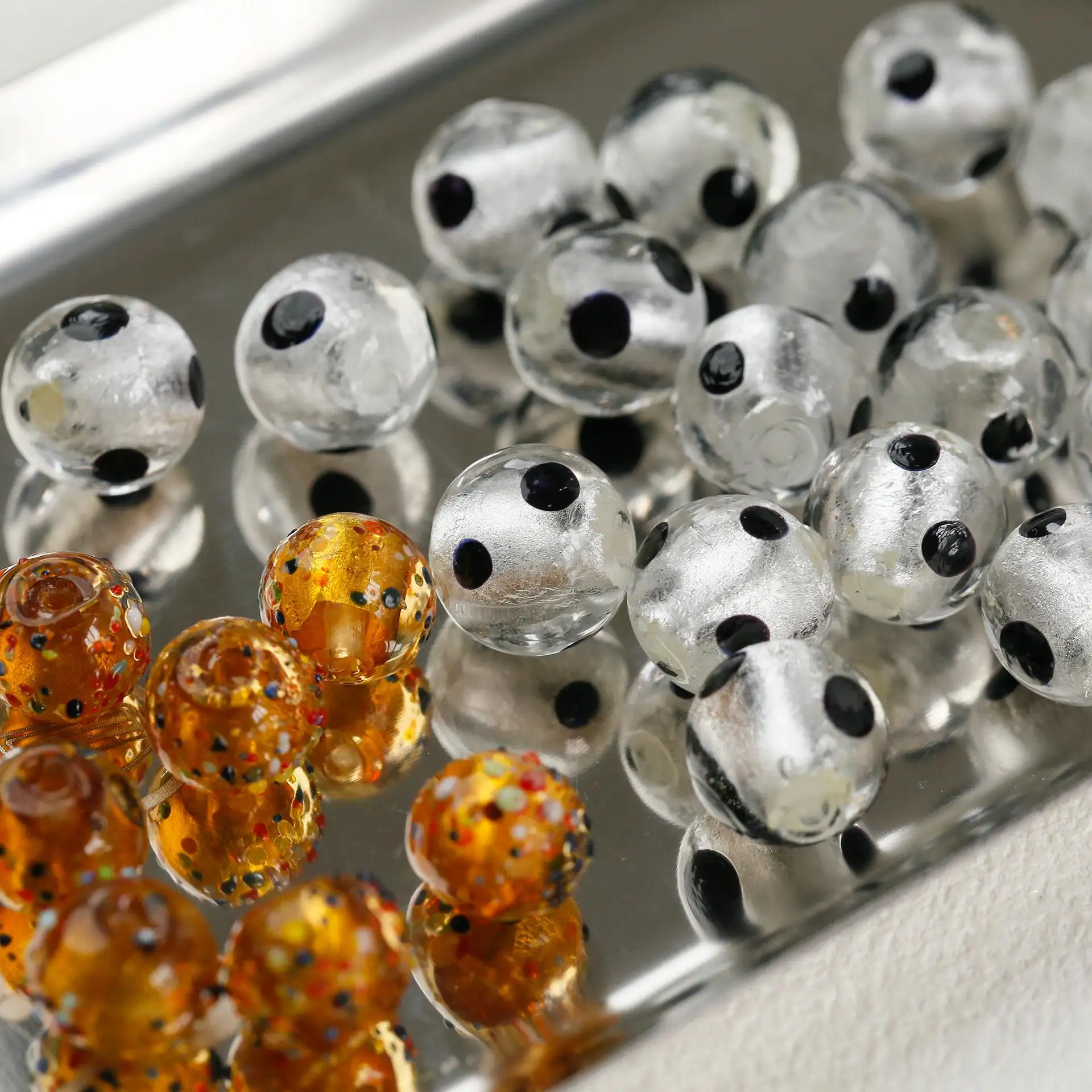 Glass Bead Loose Beads Handmade DIY Beaded