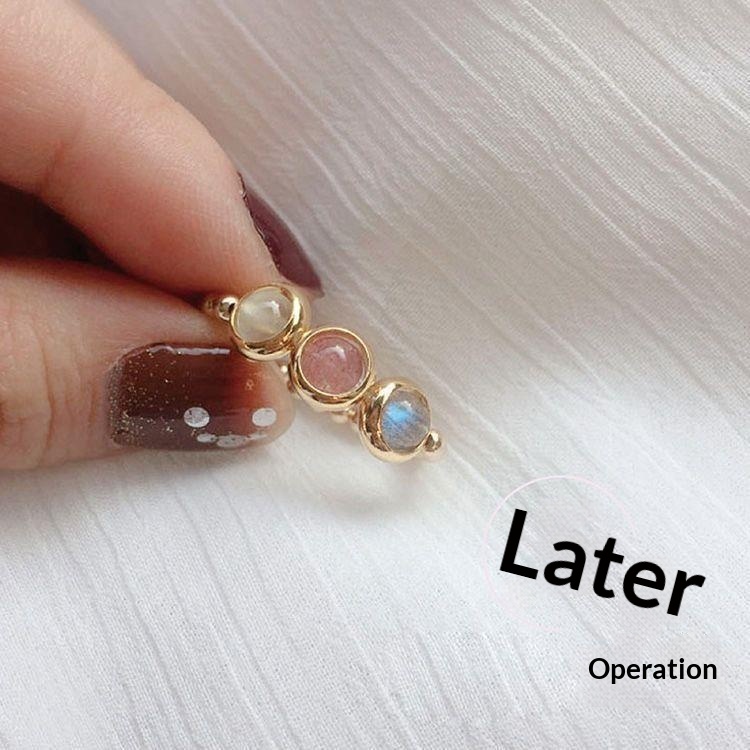 Peach Blossom Charm S925 Silver Ring