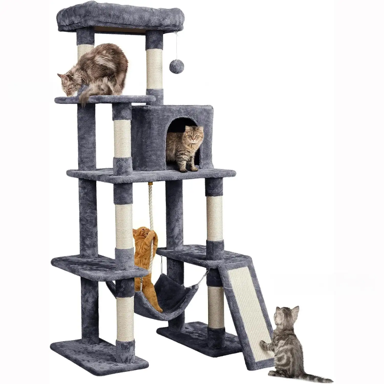Cat Bed Scratching Post And Cat Tree All In Onepet Cat Toy