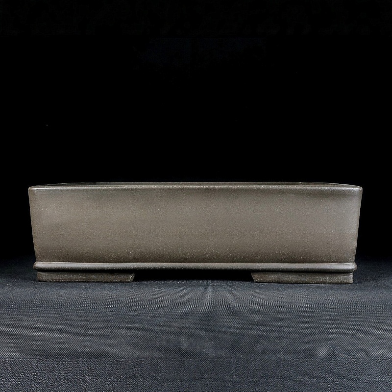 Fully Handmade Antique-style Rectangular Bluish-gray Segment Clay Teapot