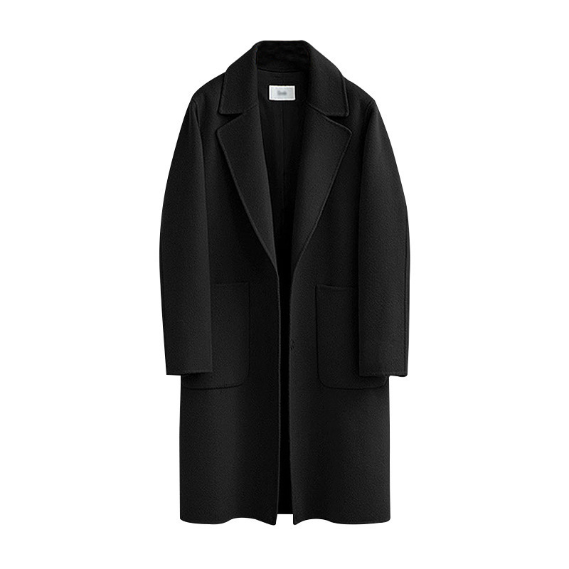 Long Loose-fitting Wool Coat For Women Wool Outerwear