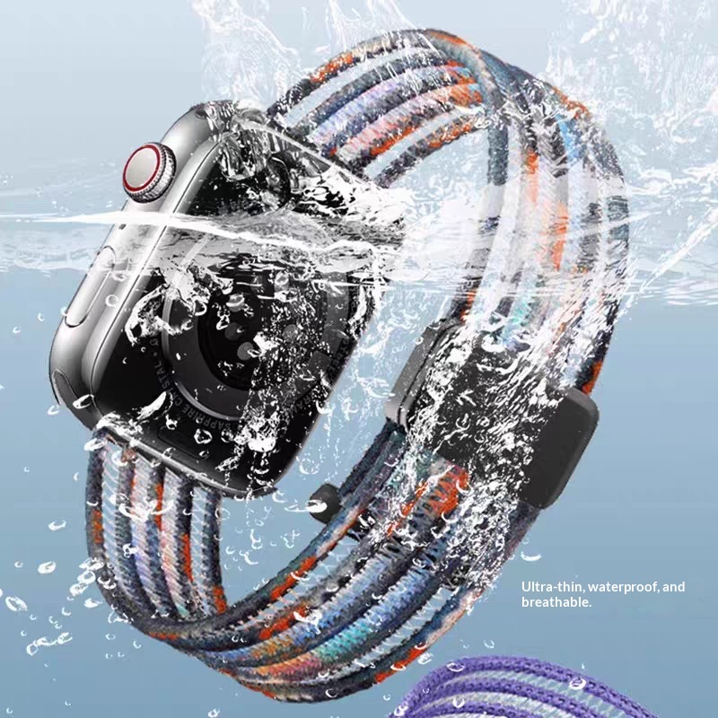 Nylon Magnetic Watch Strap Compatible With Select Smartwatches