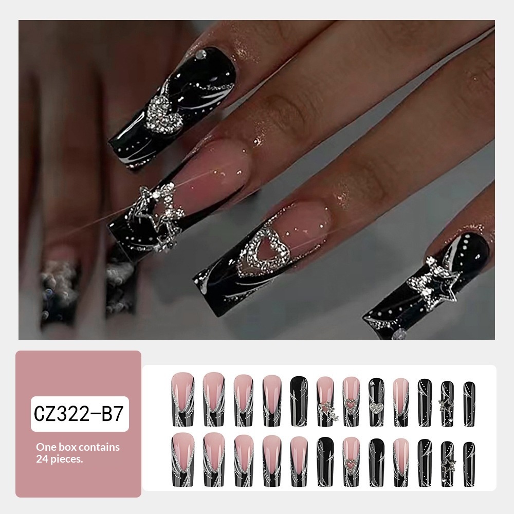 French Manicure Nail Tips Women